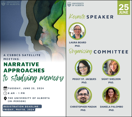CSBBCS Satellite Meeting on Narrative Approaches to Studying Memory